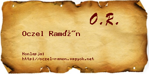 Oczel Ramón névjegykártya